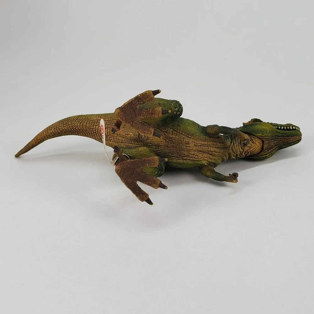 Schleich Tyrannosaurus Rex T-Rex Dinosaur Figure Green Articulated Jaw 2011
